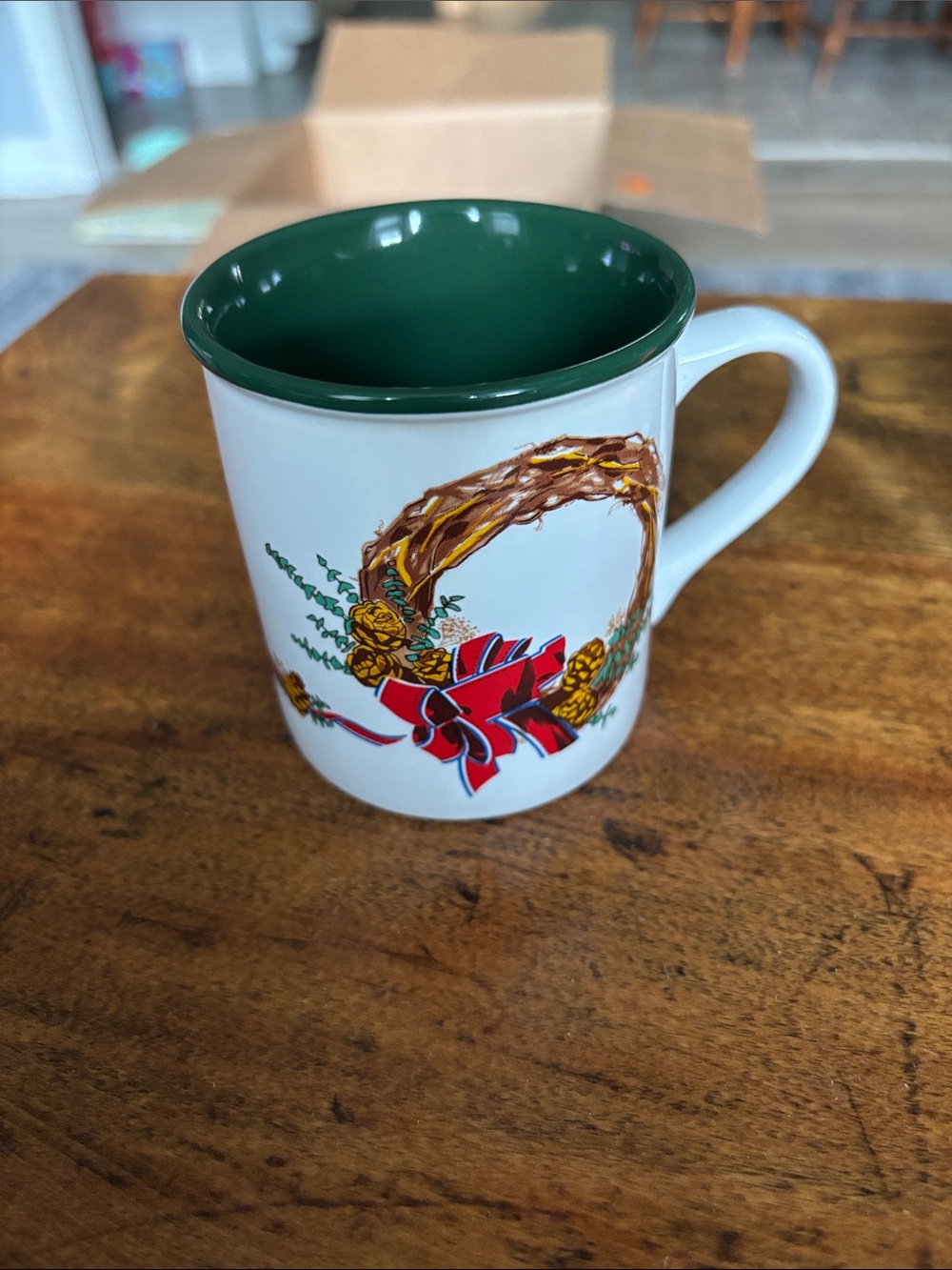 Vintage Retro Hickory Farms Holiday Coffee Mug Mid Century Modern